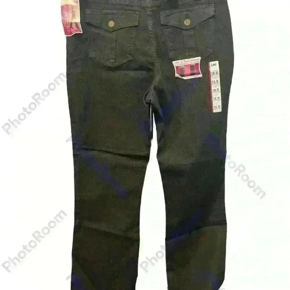 Lee Faded Black Denim Mid Rise Boot Cut Stretch S Pocket Jeans - Picture 2 of 5